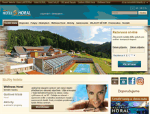 Tablet Screenshot of horal-hotel.cz
